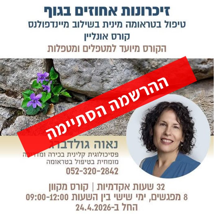 טיפול בטראומה מינית בשילוב מיינדפולנס